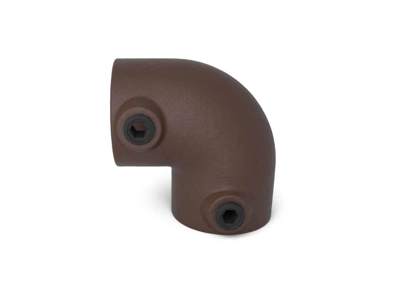 Rohrverbinder-Winkel-Bogen-125-braun-vintage-Eventbau