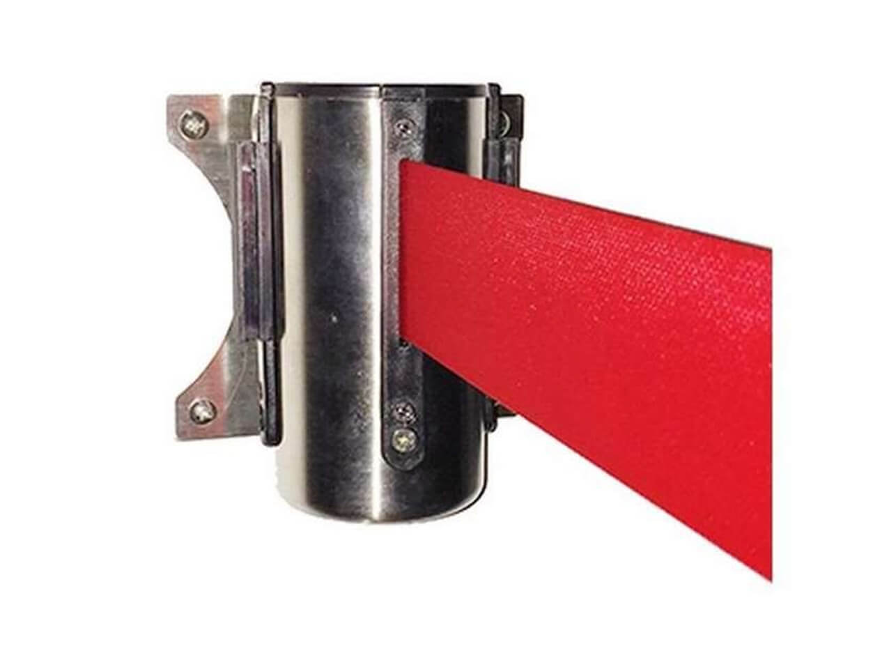 Leitsystem-Bandspender-silber-Wand-Band-rot-1030