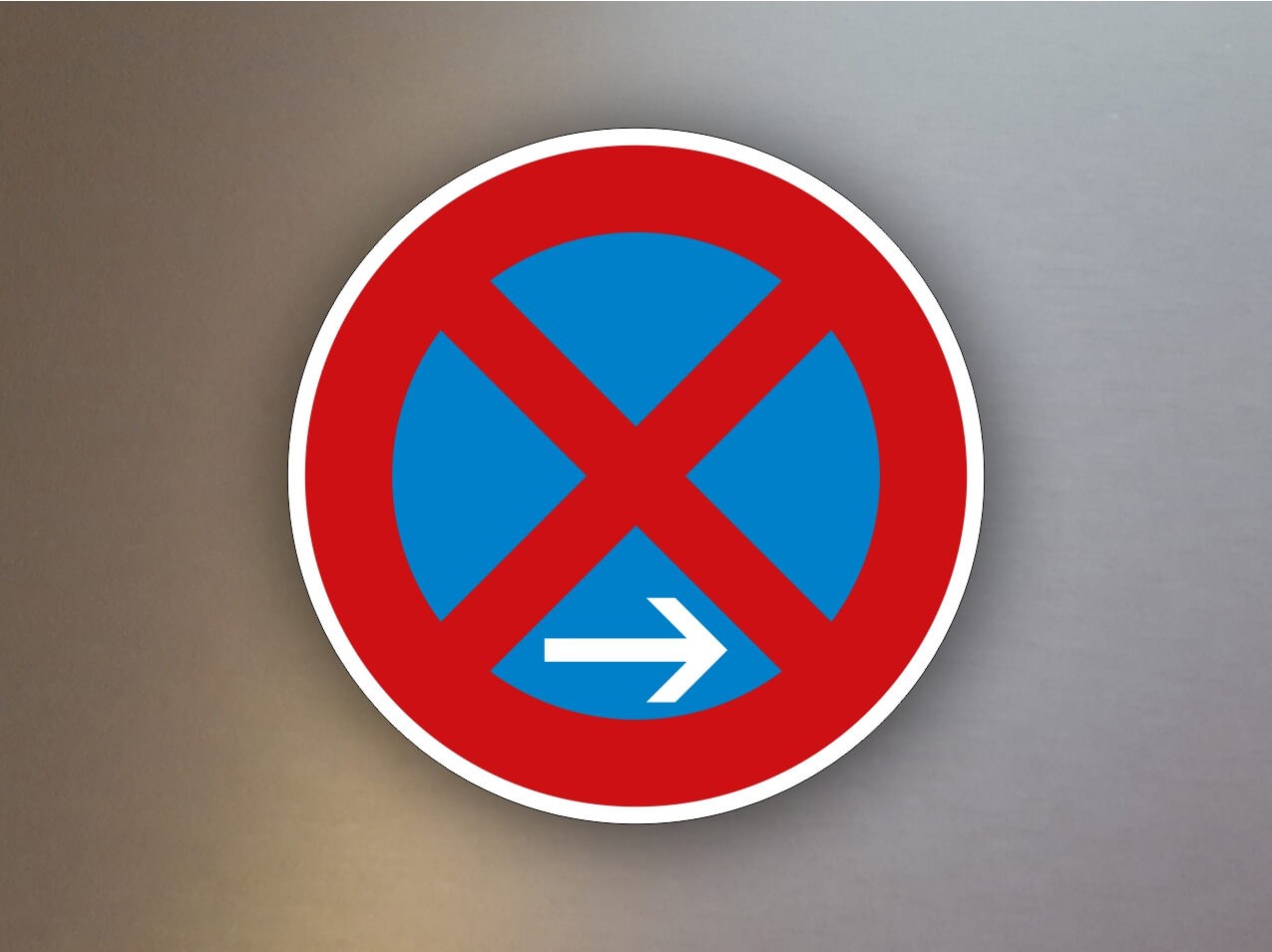 Verkehrsschild absolutes Halteverbot Ende Aufstellung rechts 283-20 Verkehrsschild absolutes Halteverbot Ende Aufstellung rechts 283-20