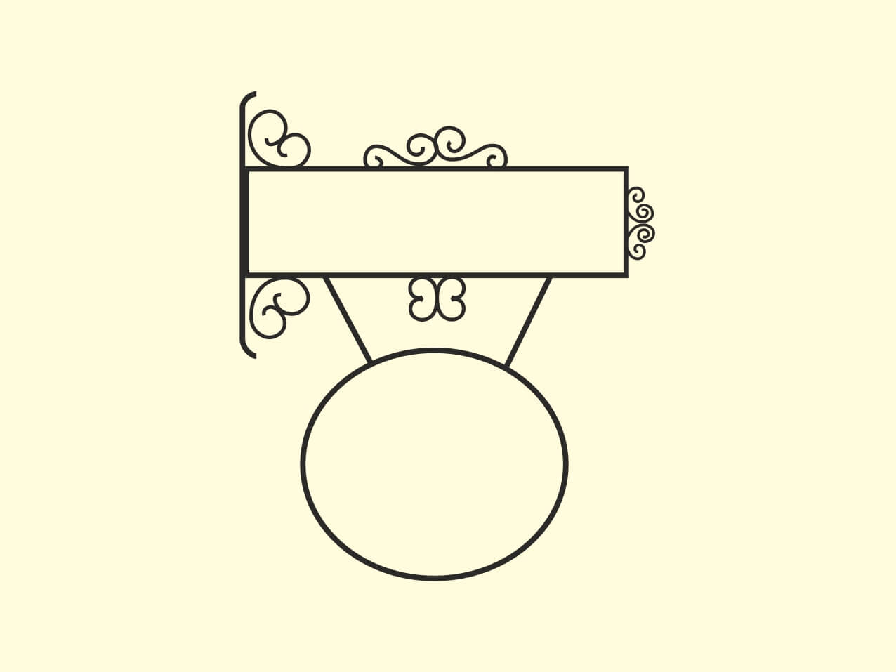 Ausleger-Schild-oval-Nostalgie-Antik-Vintage-1901