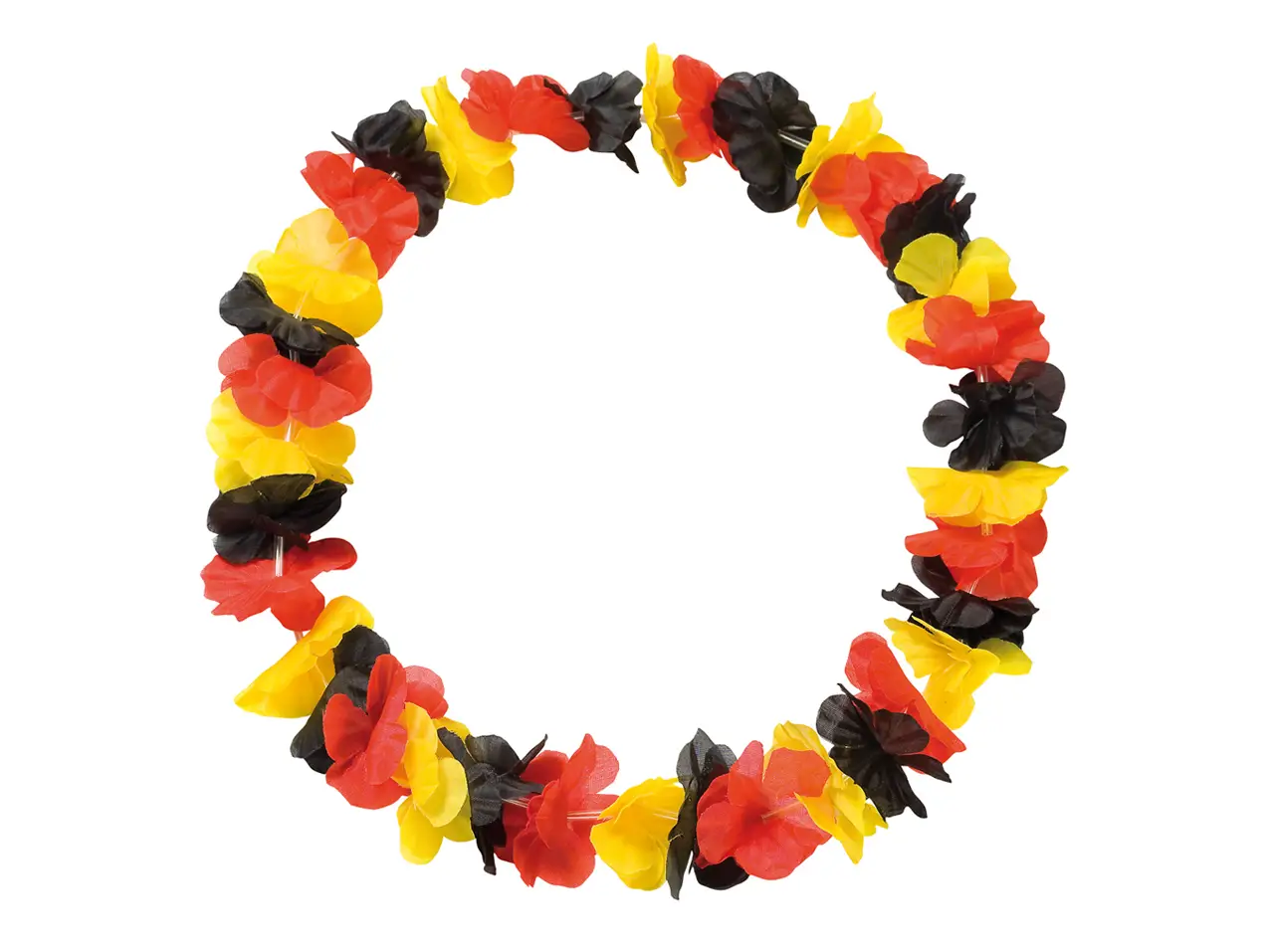 Blumenkette-Umhaengekette-Deutschland-36-Blueten-schwarz-rot-gold