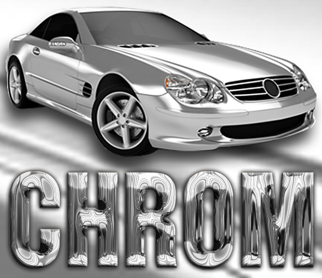 Autofolie CHROM Silber Glanz 125 µ Carwrapping Autofolie CHROM Silber Glanz 125 µ Carwrapping