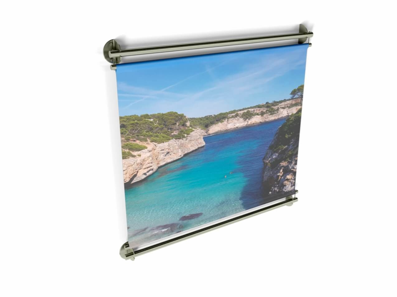 Bannerhalter Wand Edelstahl 160cm Bannerhalter Wand Edelstahl 160cm