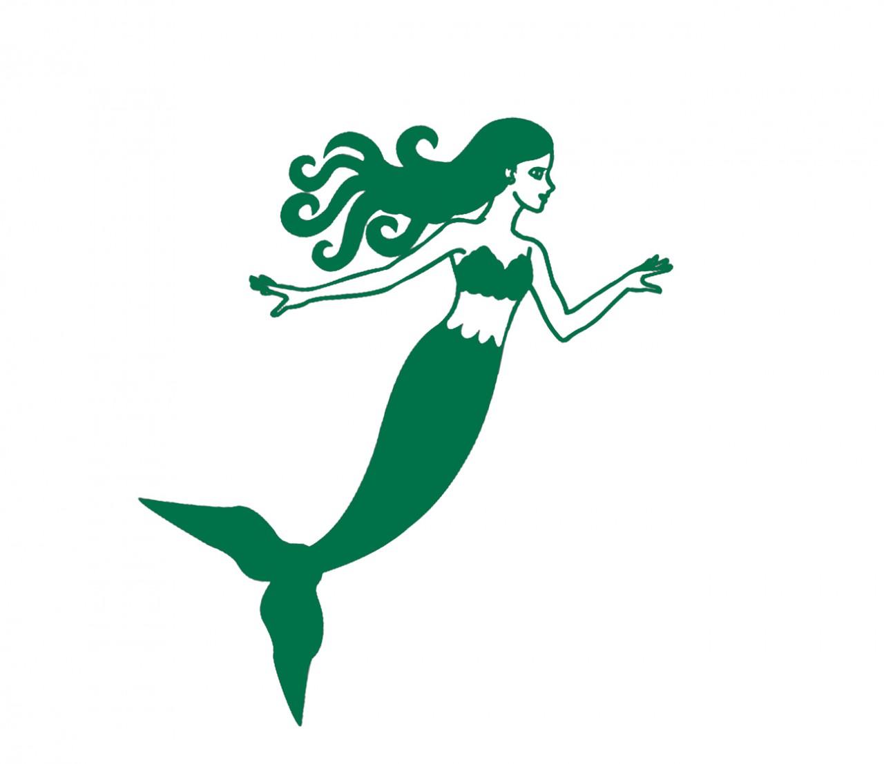 FANTASY Meerjungfrau Wandtattoo FANTASY Meerjungfrau Wandtattoo