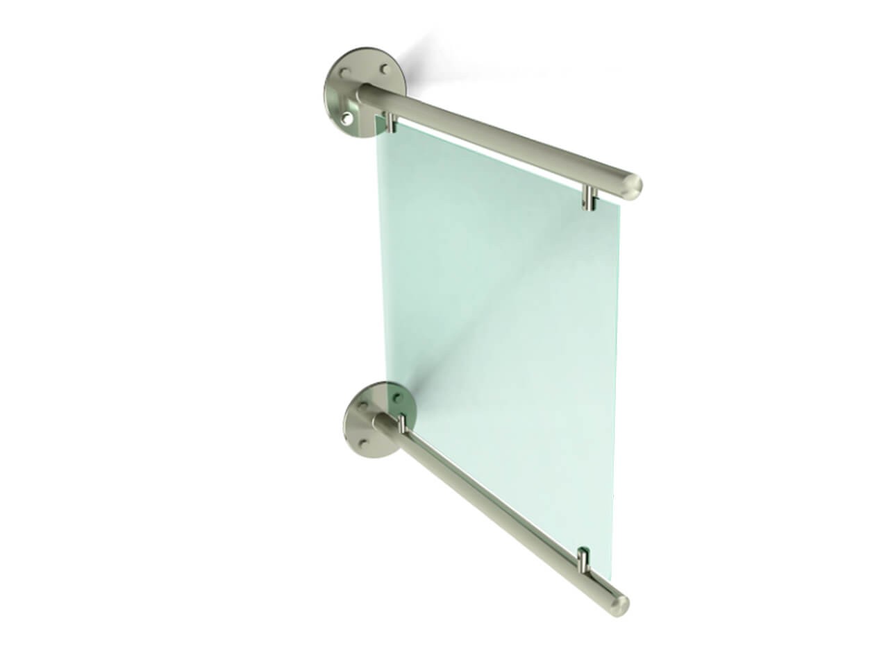 Schildhalter Ausleger Edelstahl zweiarmig Schildhalter Ausleger Edelstahl zweiarmig