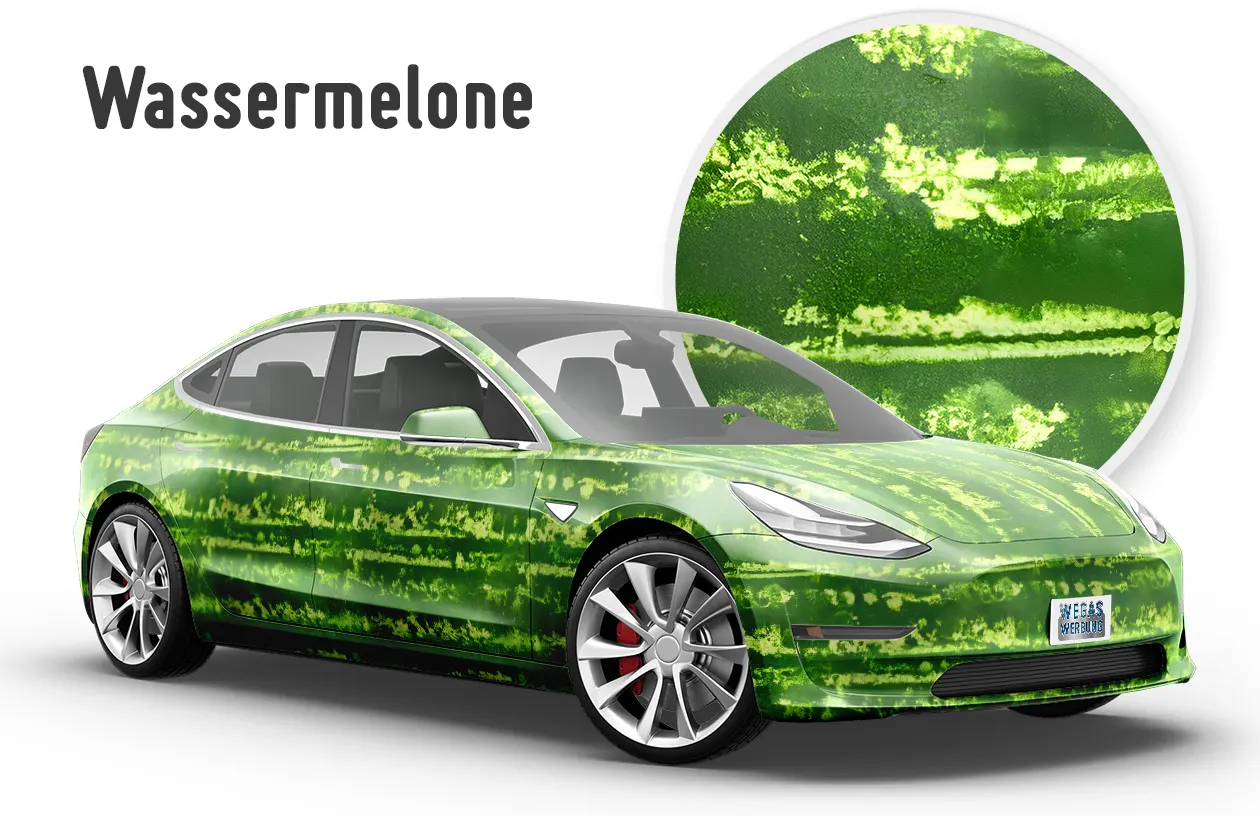 NAHRUNG Wassermelone 3-D Effekt Motivdruck Autofolie Car Wrapping