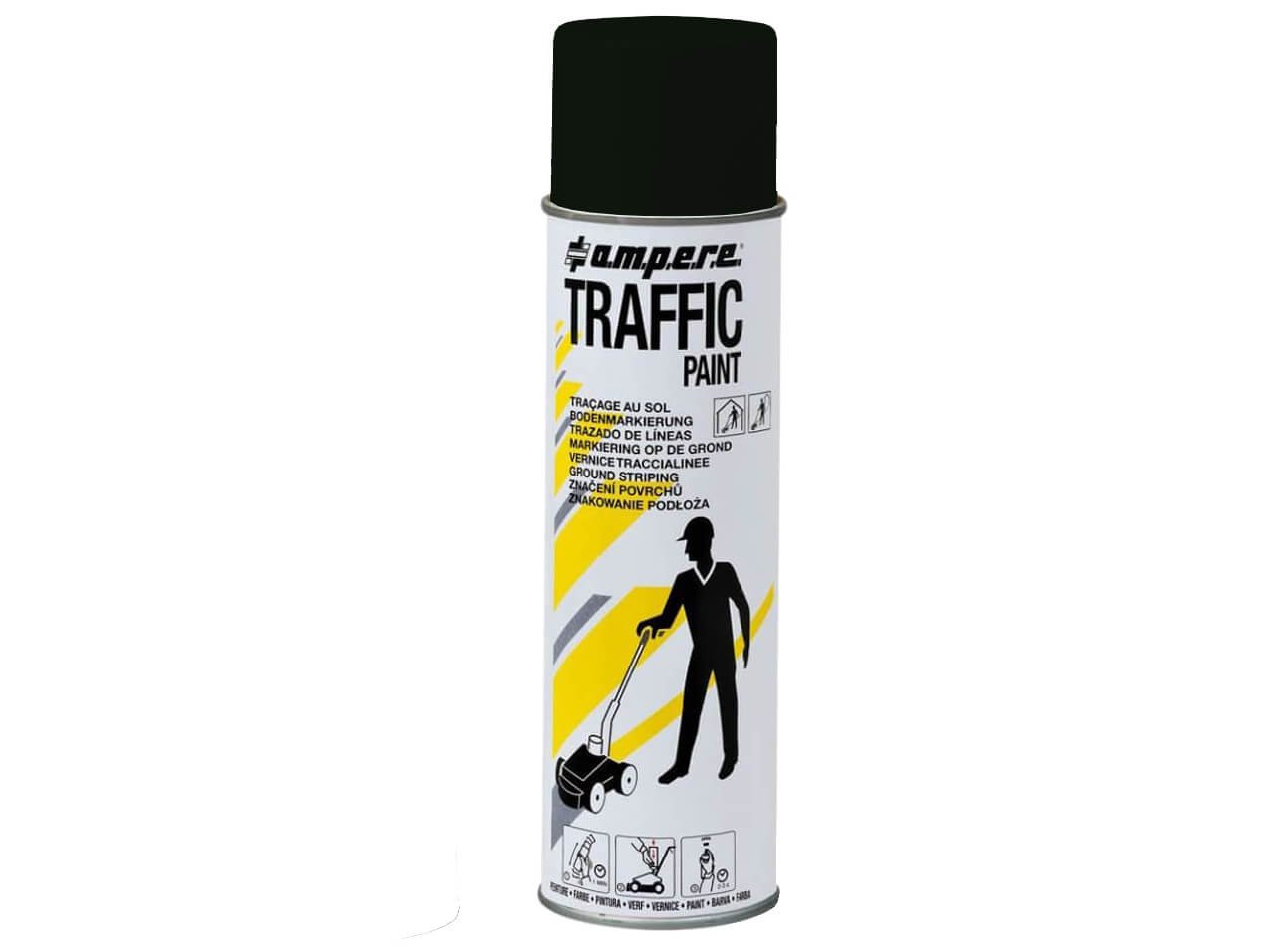 Bodenmarkierungspray Traffic Paint Bodenmarkierungsfarbe-Traffic-Paint-schwarz-500ml-Spruehdose