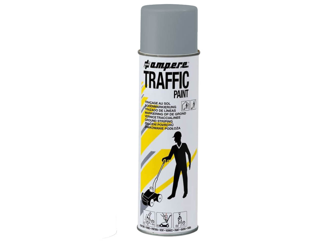 Bodenmarkierungspray Traffic Paint Bodenmarkierungsfarbe-Traffic-Paint-grau-500ml-Spruehdose