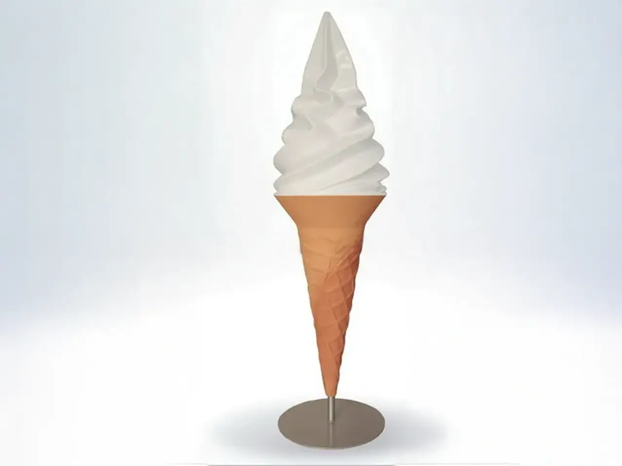 3D-XL-Werbefigur-Werbeaufsteller-Eistuete-Softeis-Vanille-155cm