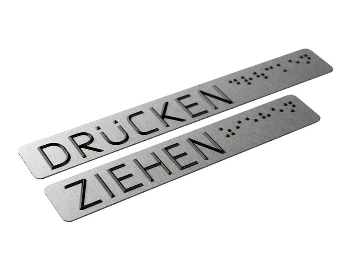 Edelstahlschild-taktil-Chromstahlschild-Brailleschrift-druecken-ziehen