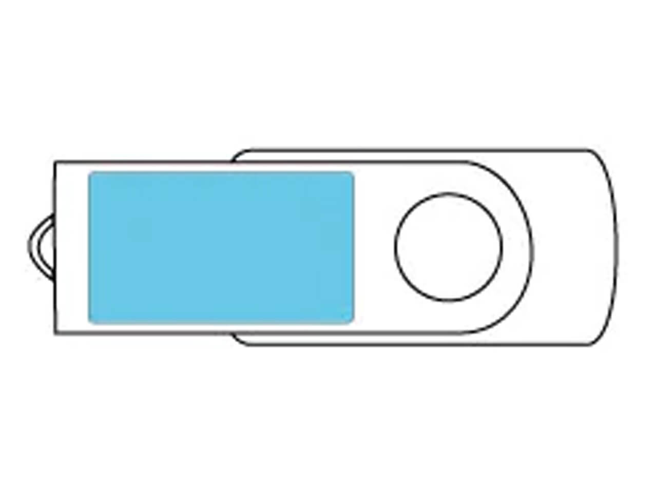 USB-Stick Veredelung Hinten Veredelung-Werbemittel-Werbeartikel-USB-Stick-Rueckseite