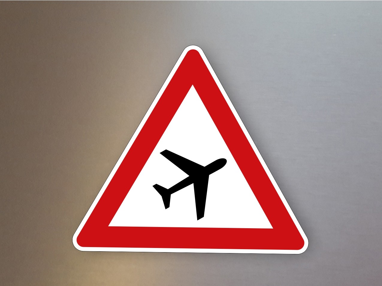 Verkehrsschild Flugbetrieb, Aufstellung links 101-20 Verkehrsschild Flugbetrieb, Aufstellung links 101-20