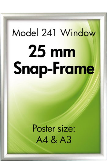 Klapprahmen 25mm Doppelrahmen Alu Snap Frame beidseitig Fenster 241 Klapprahmen 25mm Doppelrahmen Alu Snap Frame beidseitig Fenster 241