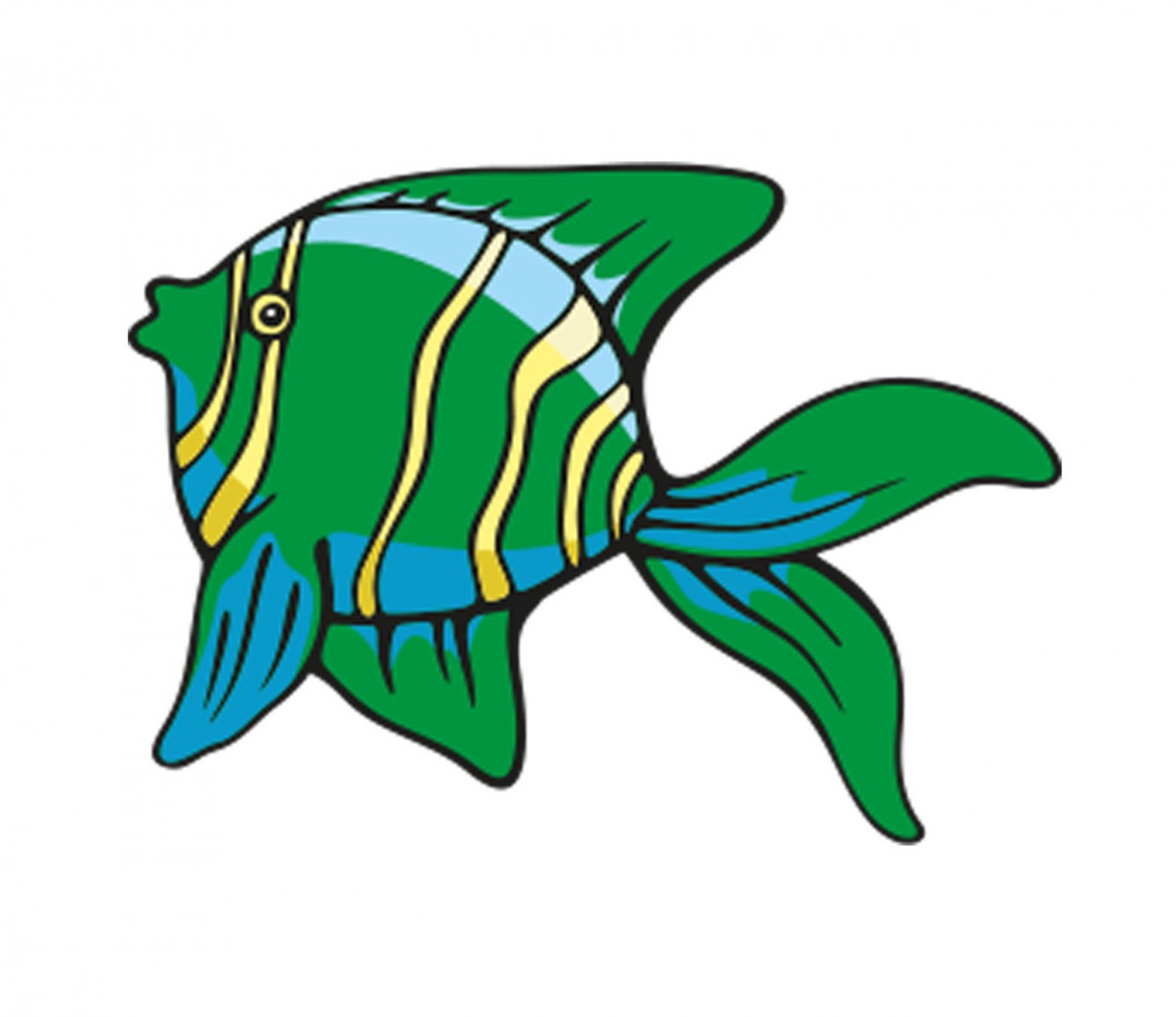 TIERE Fisch gruen Wandtattoo TIERE Fisch gruen Wandtattoo