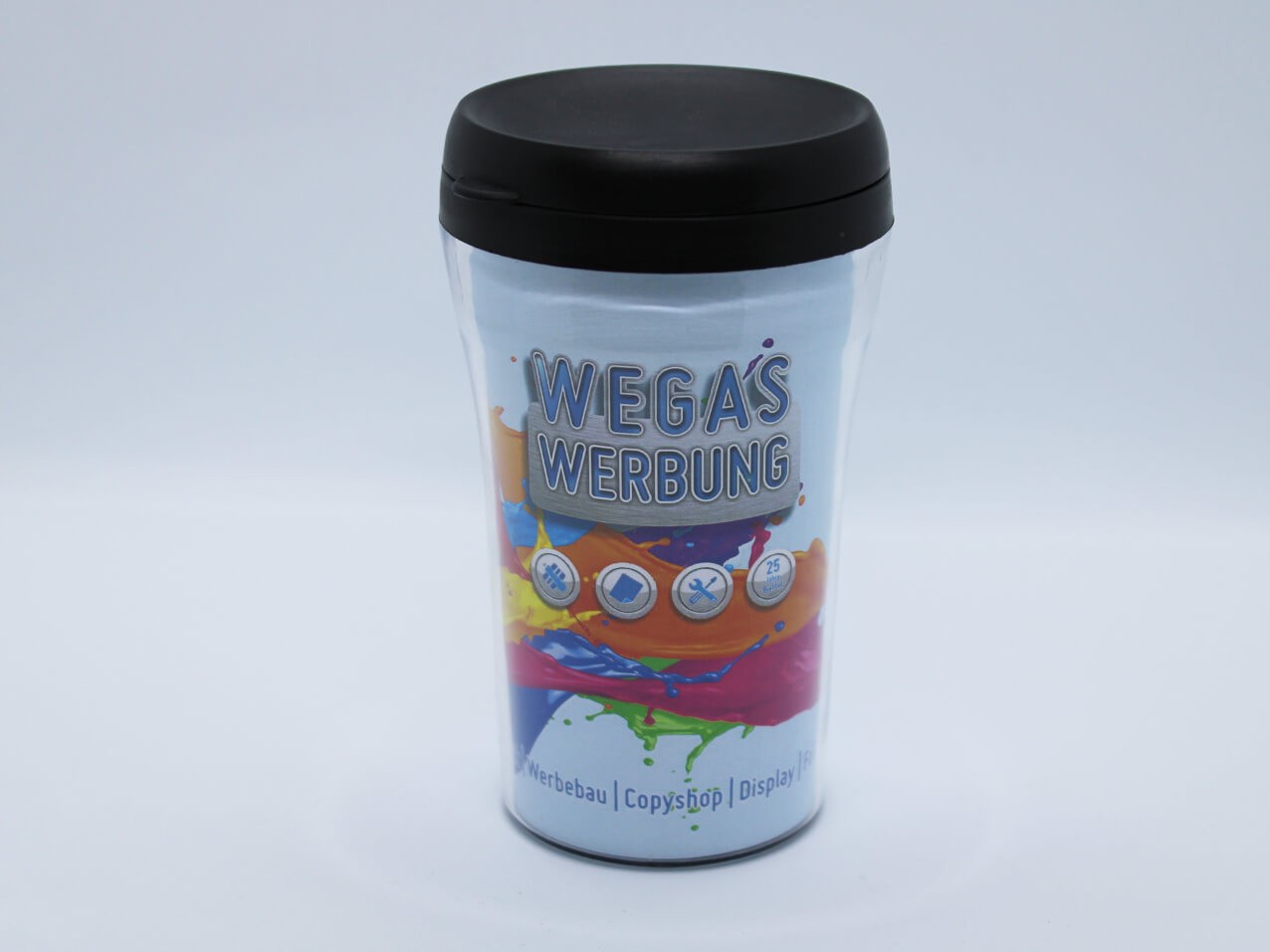 Fotobecher Thermobecher mit WEGASwerbung Werbegeschenk Fotobecher Thermobecher mit WEGASwerbung Werbegeschenk