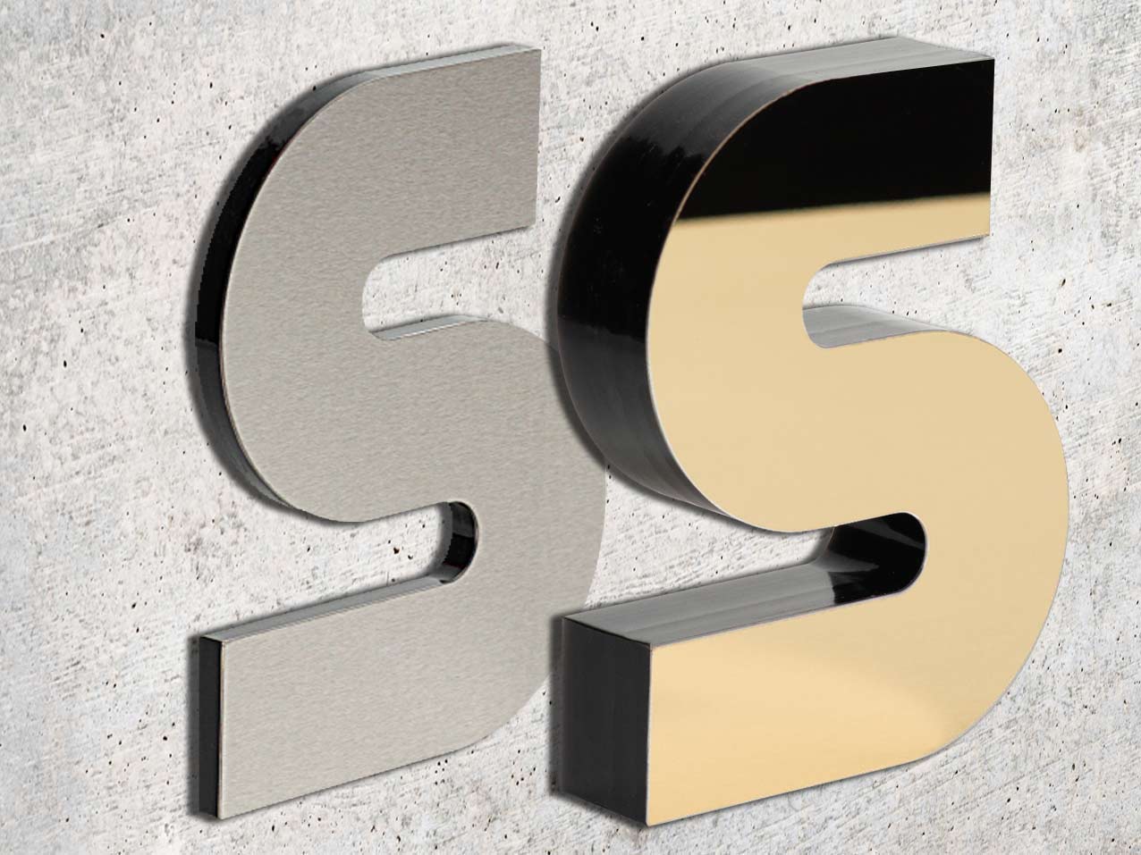 3d-Fraesbuchstaben-19-30mm-Acryl-mit-Edelstahl-verschieden-Farben-einzel-Buchstabe 3d-Fraesbuchstaben-19-30mm-Acryl-mit-Edelstahl-verschieden-Farben-einzel-Buchstabe