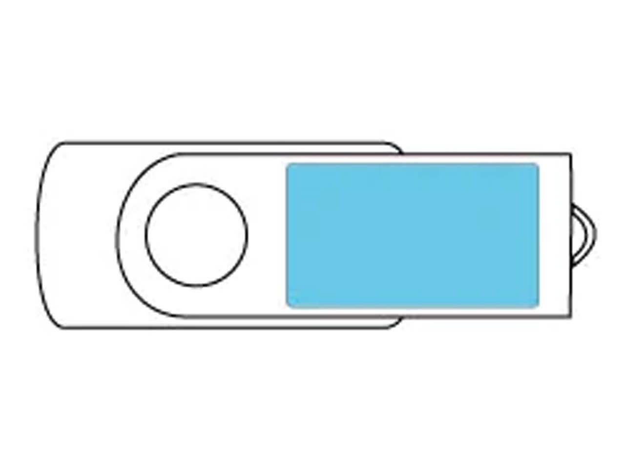 USB-Stick Veredelung Vorn Veredelung-Werbemittel-Werbeartikel-USB-Stick-Vorderseite
