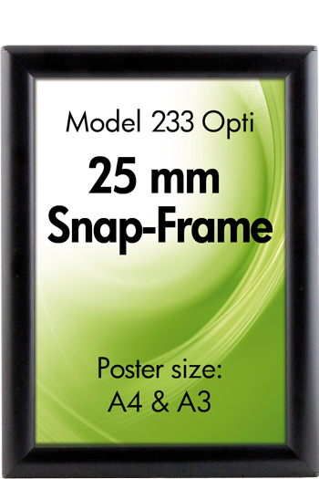 Klapprahmen 25mm Alu schwarz Snap Frame Bilderrahmen 233 Klapprahmen 25mm Alu schwarz Snap Frame Bilderrahmen 233
