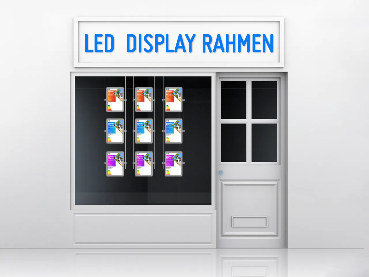 LED Display Rahmen LED-Display-Rahmen-Set-4-100cm