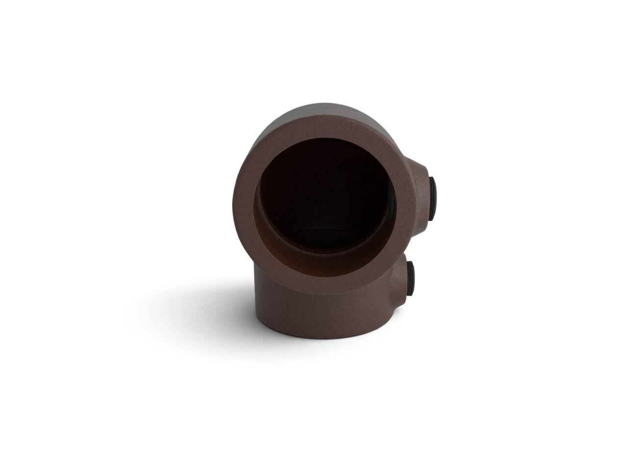 Rohrverbinder-Winkel-Bogen-125-braun-vintage-Rohrmoebel