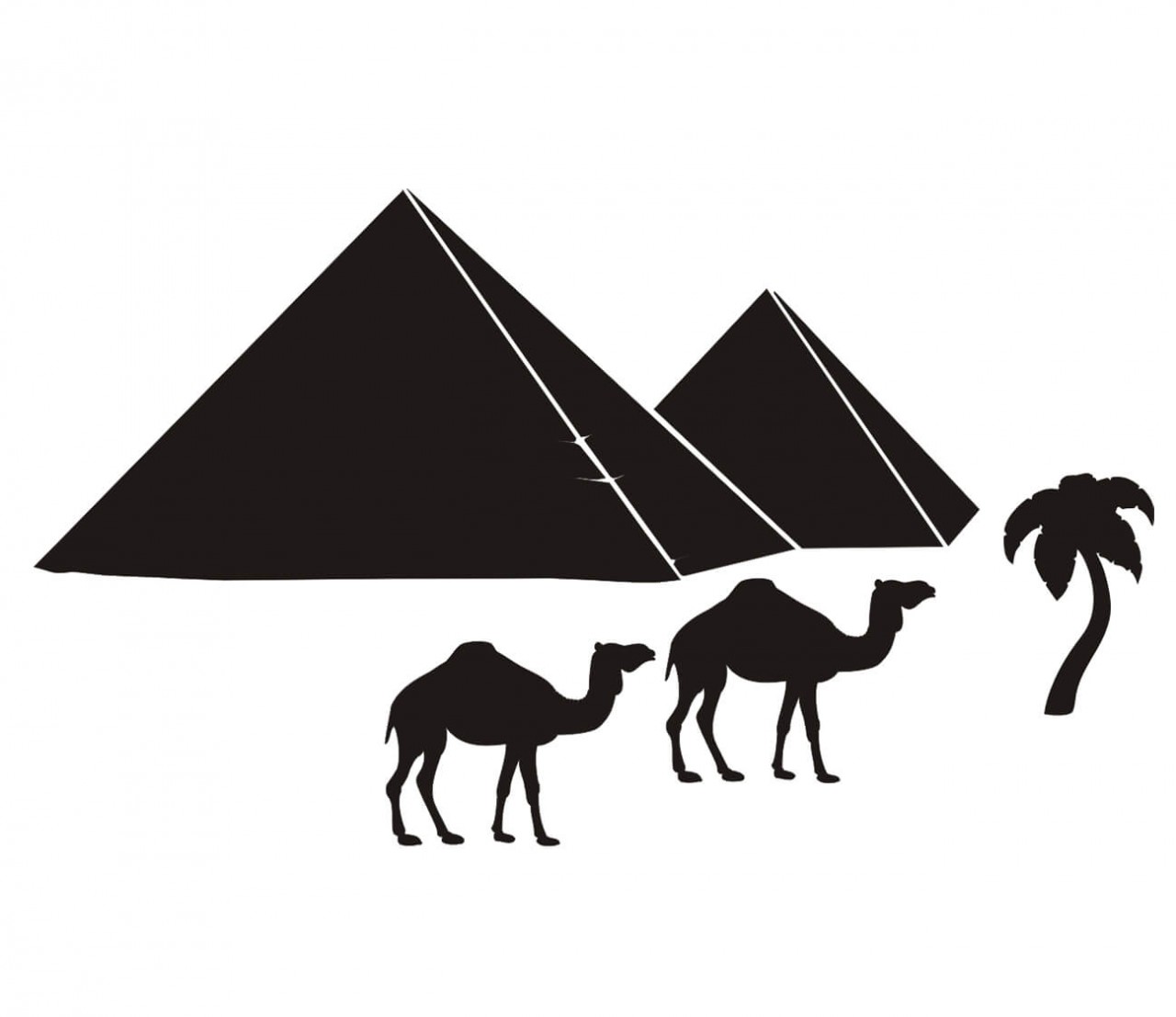 STADT Ägypten Pyramiden 2 Wandtattoo STADT Ägypten Pyramiden 2 Wandtattoo