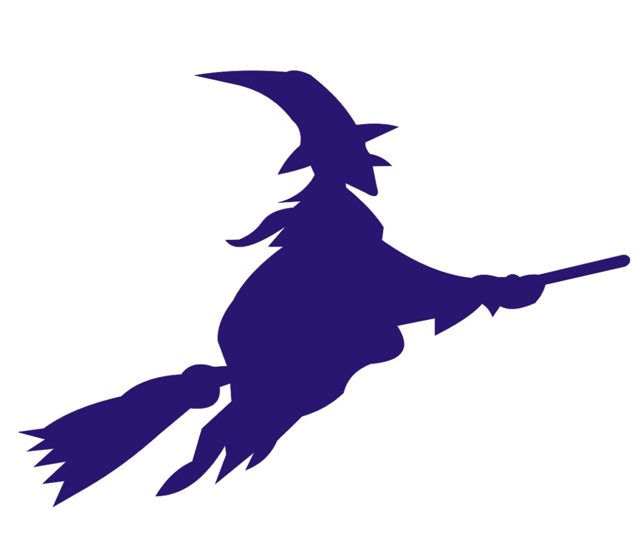 FANTASY Hexe mit Besen Wandtattoo FANTASY Hexe mit Besen Wandtattoo