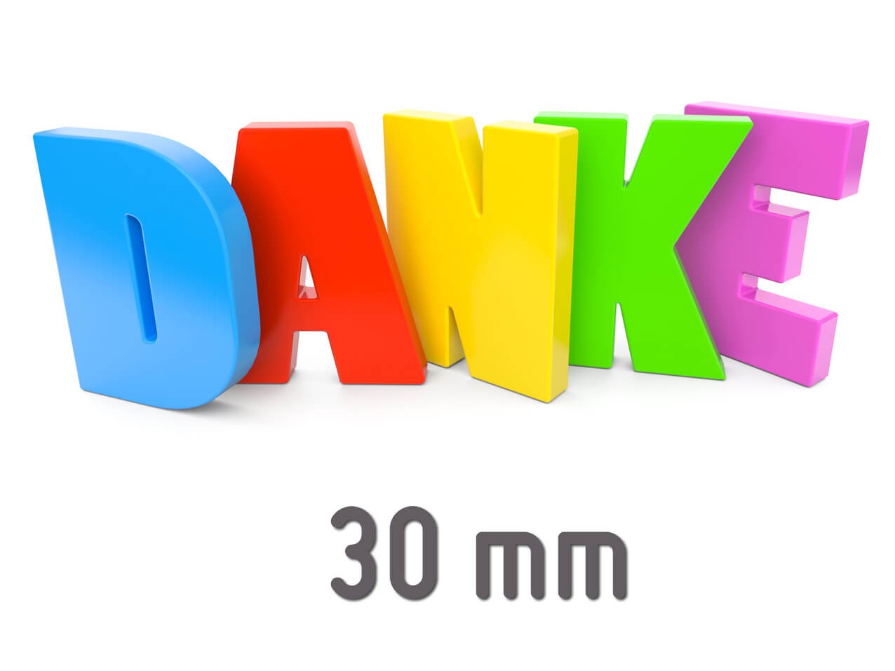 Buchstaben ACRYL 30 mm LACK gefräst Grafik, 3D Wandtattoo Buchstaben ACRYL 30 mm LACK gefräst Grafik, 3D Wandtattoo