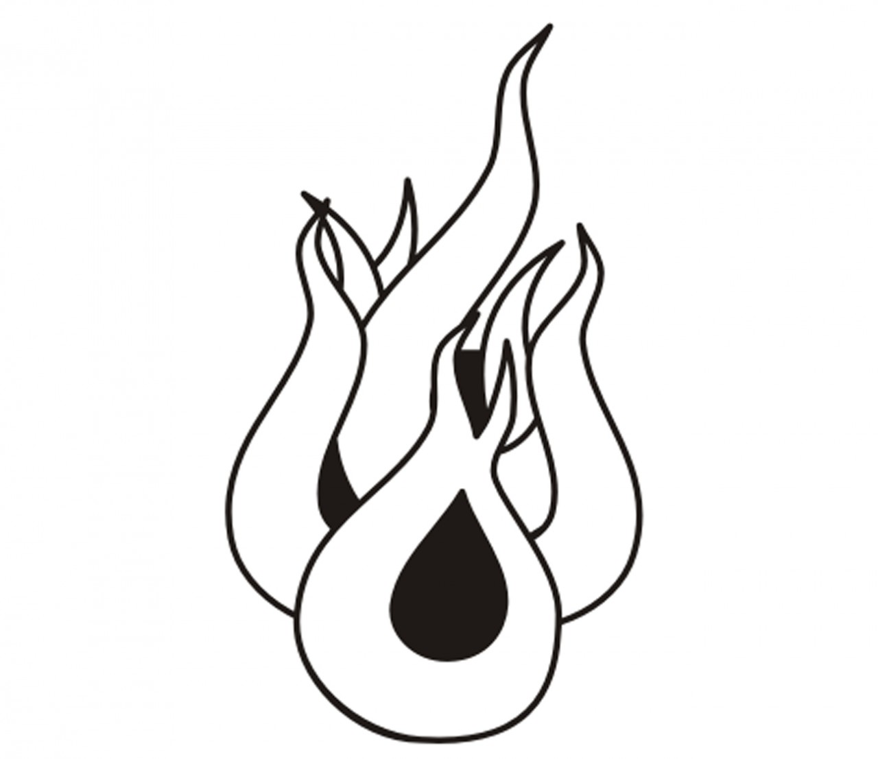Flammen - Tattoo - Folienaufkleber Nr. 27 Flammen - Tattoo - Folienaufkleber Nr. 27