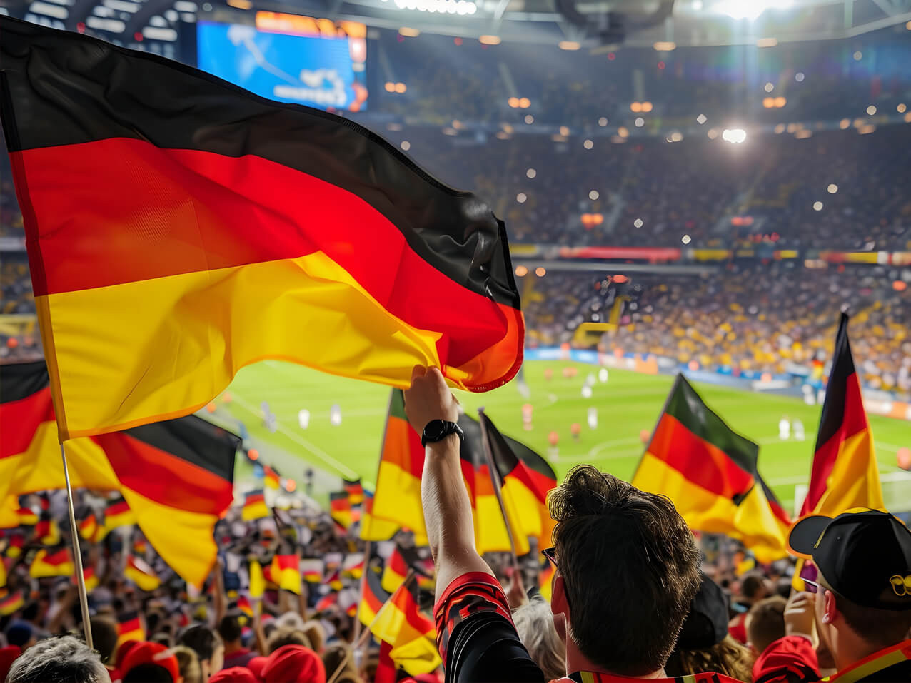 Tragefahne mit Holzstab - 24 EU Länder Tragefahne mit Holzstab - 24 EU Länder