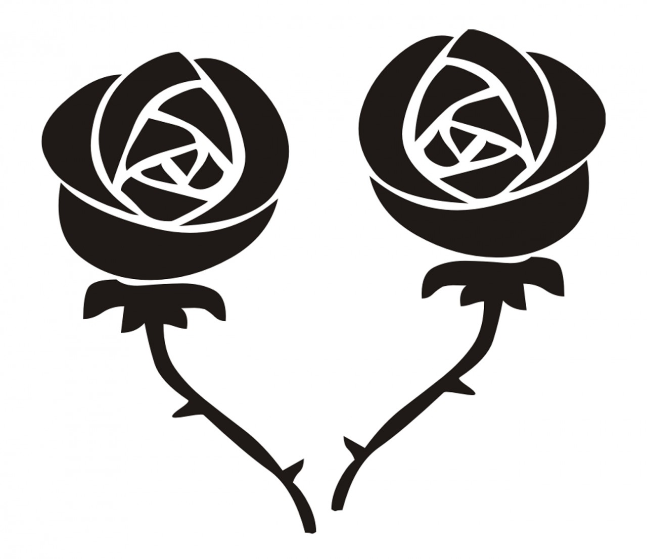 PFLANZEN Rosen Wandtattoo