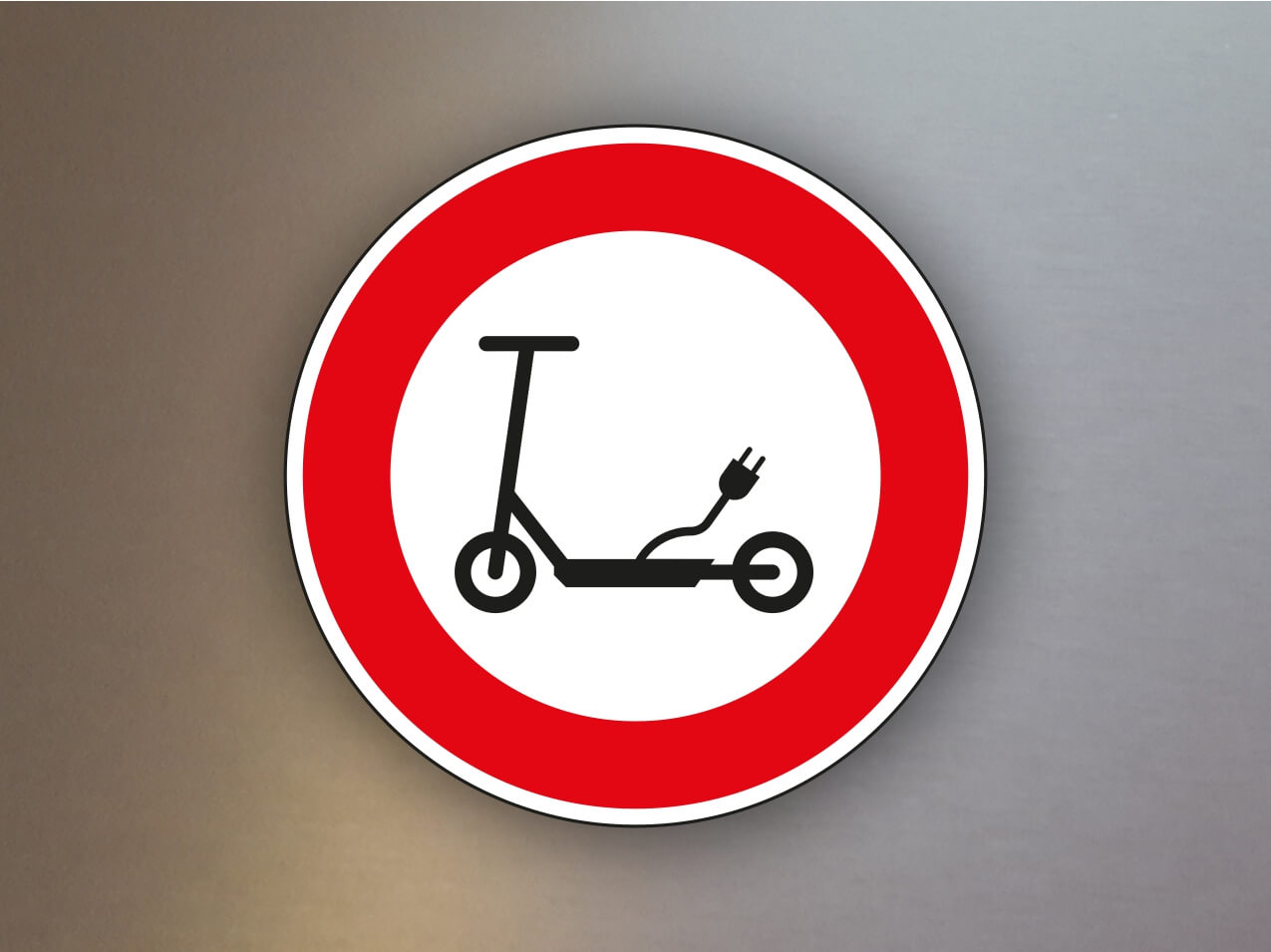 Verkehrsschild-Verbotszeichen-VZ257-59-Verbot fr Elektrokleinstfahrzeuge