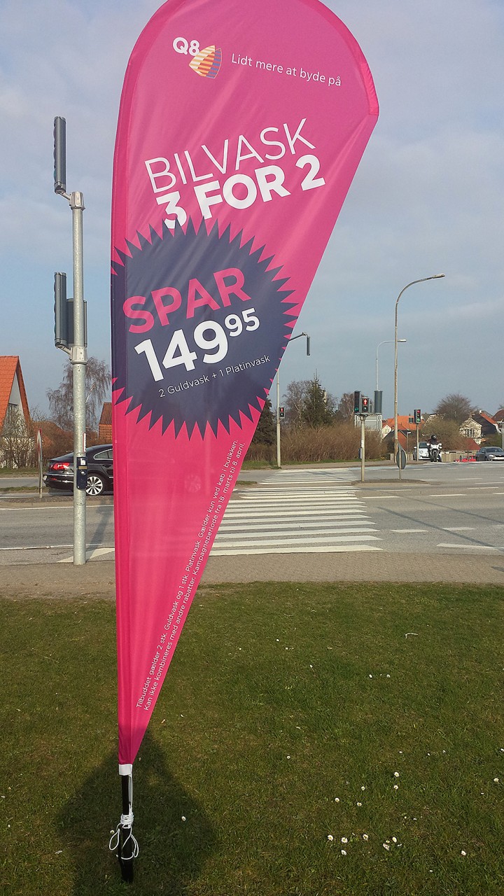 Beachflag Tropfen SCHMAL mit Druck Beachflag Tropfen SCHMAL mit Druck