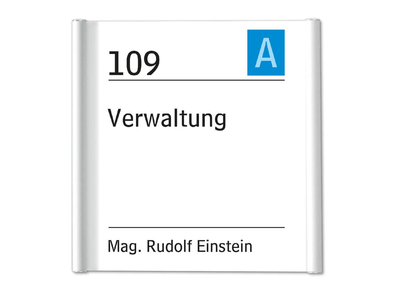 Türschild PLANO mit Rundrohr Design alle Größen Türschild PLANO mit Rundrohr Design alle Größen