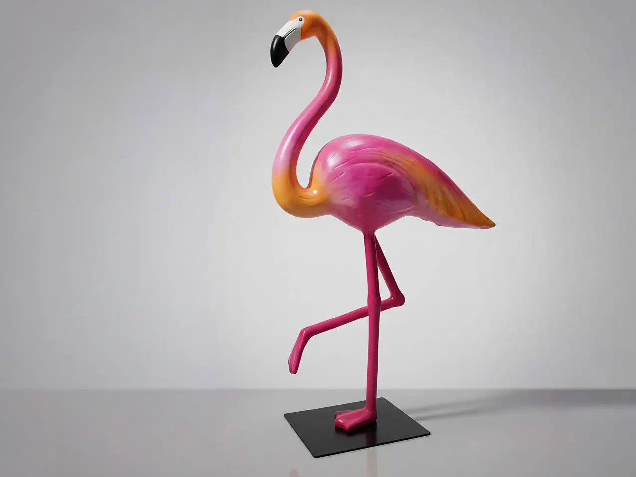 XXL-3D-Dekorationsfigur-Skulptur-Flamingo-210cm