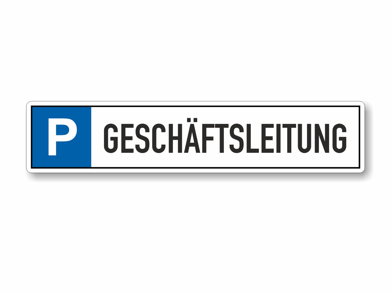 Parkplatzschild Geschäftsleitung
