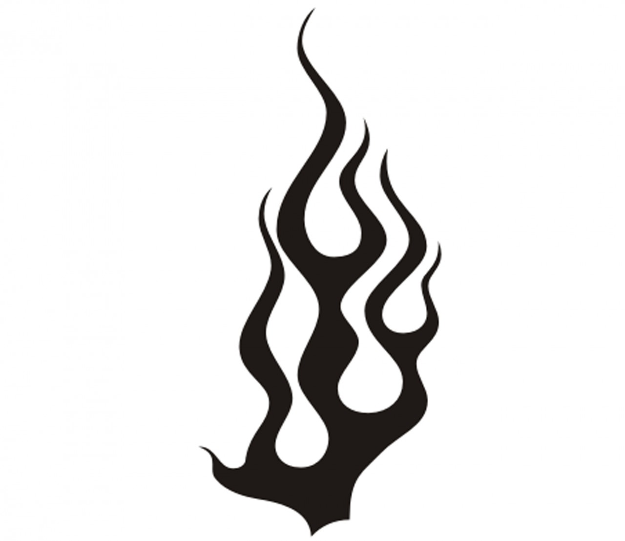Flammen - Tattoo - Folienaufkleber Nr. 23 Flammen - Tattoo - Folienaufkleber Nr. 23