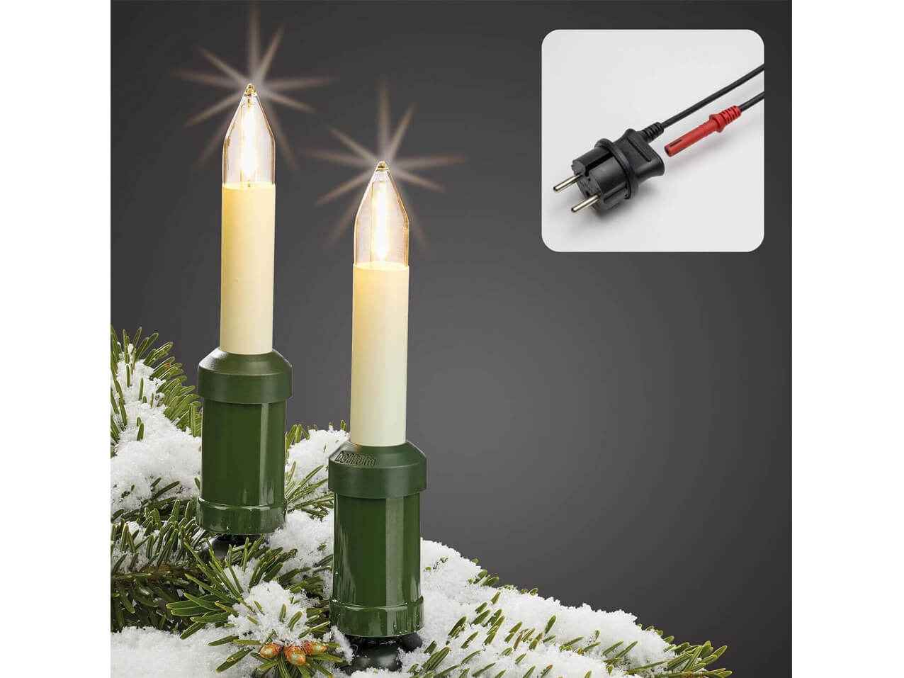 Schaftkerzen Glühbirne für Weihnachtsbaum