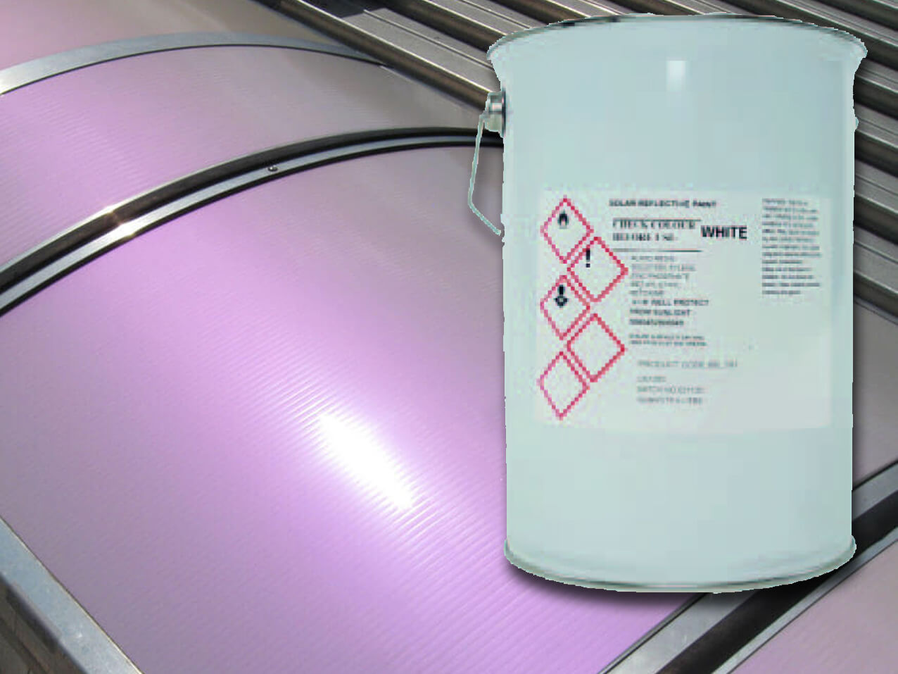 Solarlack, Sonnenschutzlack Solarlack-weiss-Sonnenschutzlack-Polycarbonat-fenster