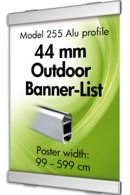 Banner Leiste 44mm, Außen 255 Banner Leiste 44mm, Außen 255