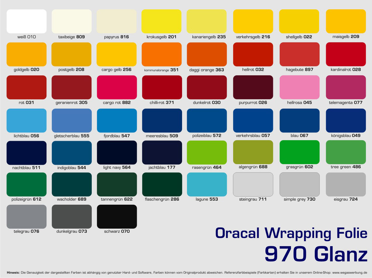 Carwrapping Autofolie Oracal 970 Glanz Werbeagentur Dresden_Folie 970 Wrap 50x Glanz