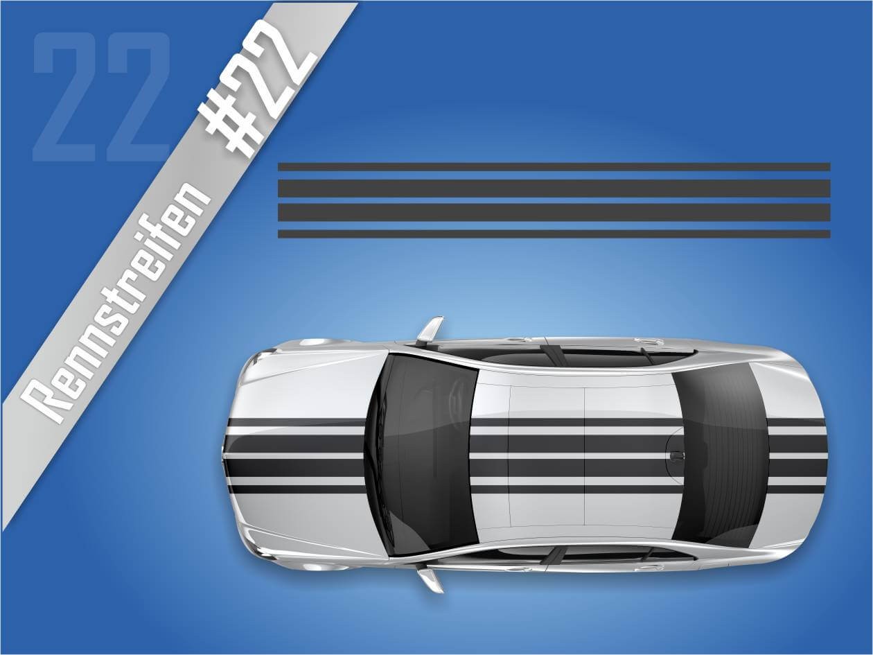 Autostreifen Rennstreifen Rallye Streifen #2122 Autostreifen Rennstreifen Rallye Streifen #2122