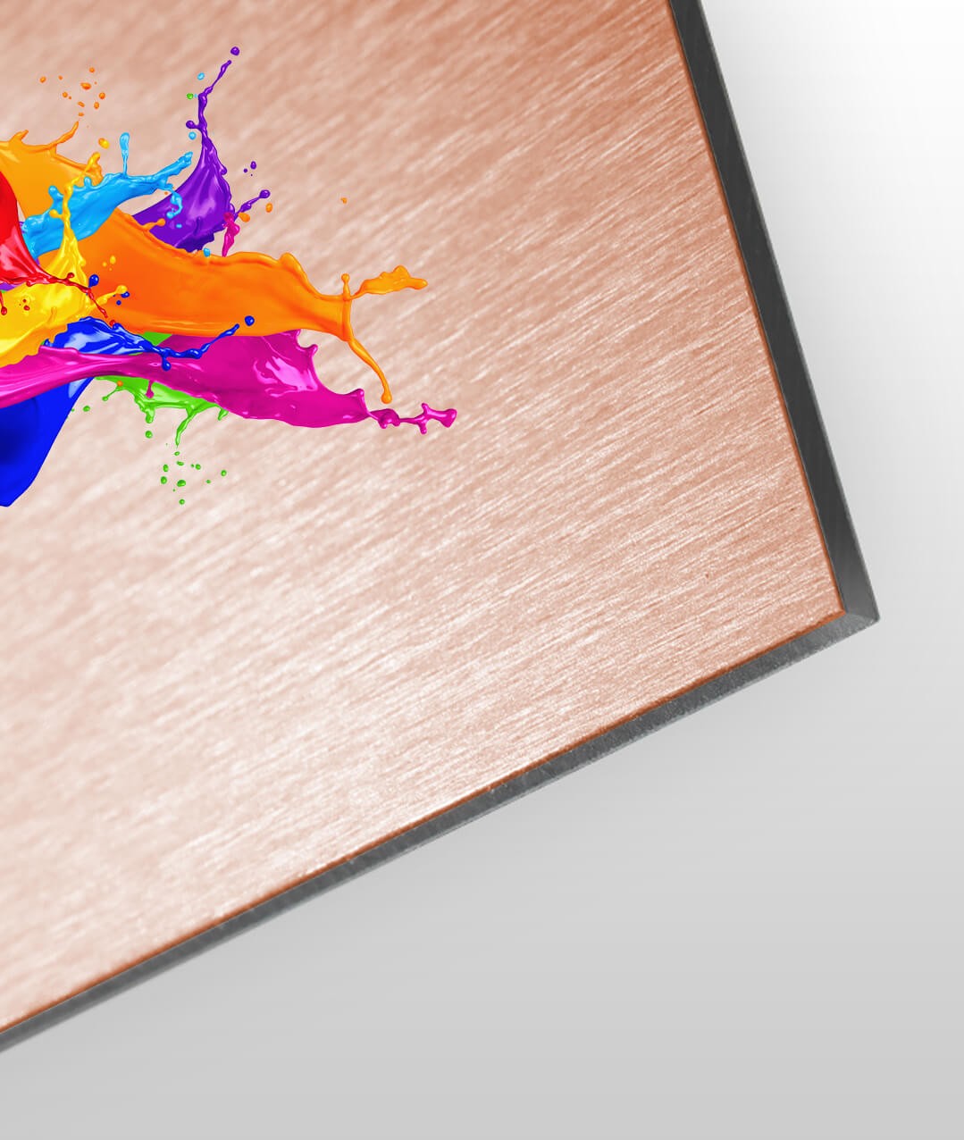 Aluverbund-Platte ROSA GEBÜRSTET drucken Aluverbund-Platte ROSA GEBÜRSTET drucken