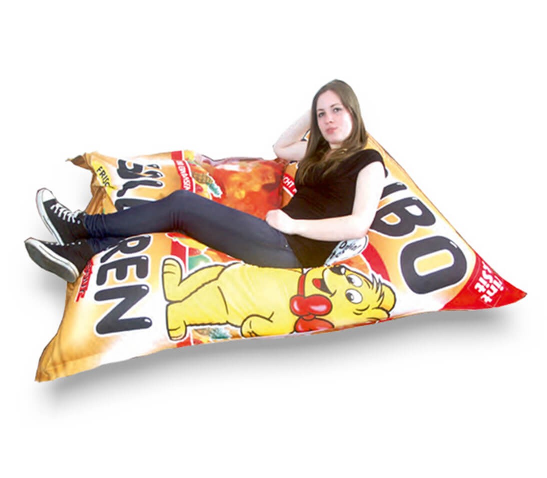 Sitzsack mit Werbedruck Sitzsack mit Werbedruck