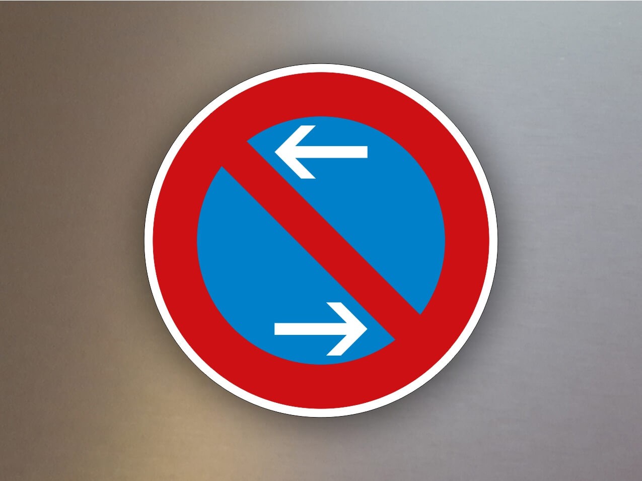 Verkehrsschild eingeschränktes Halteverbot Mitte Aufstellung rechts 286-30 Verkehrsschild eingeschränktes Halteverbot Mitte Aufstellung rechts 286-30