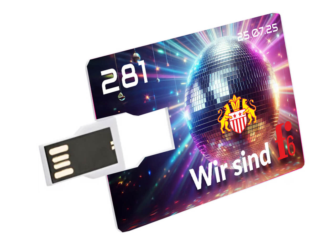 USB Stick Karte mit Fotodruck