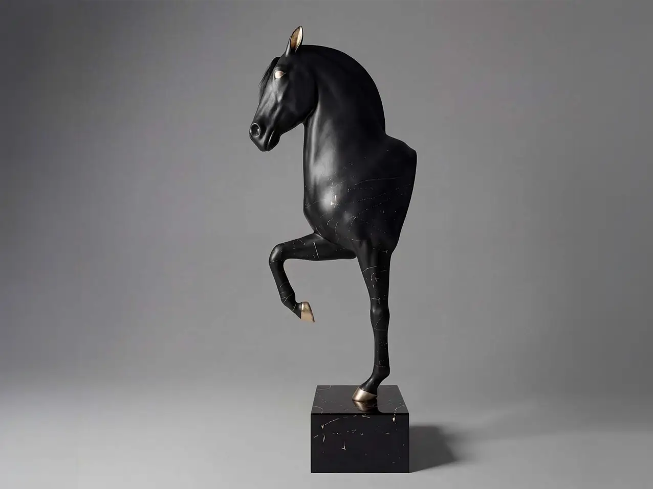 3D-XXL-Pferdefigur-edle-Marmorbueste-weisses-Pferd-Hengst