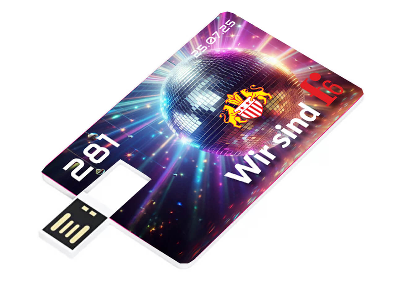 USB Stick Karte mit Fotodruck