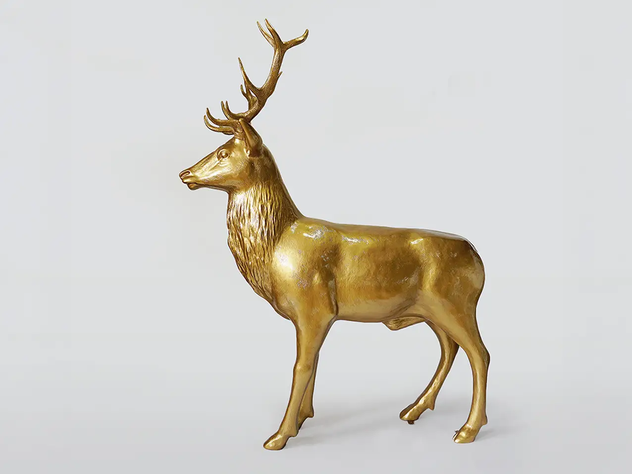 3D-XXL-lebensgrosse-Tierfigur-Waldtier-Rothirsch-185x220cm