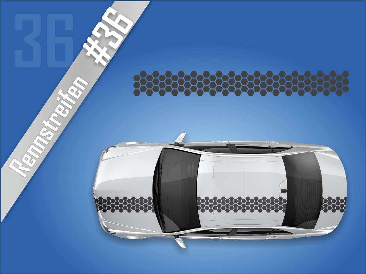 Autostreifen Rennstreifen Rallye Streifen #2136 Autostreifen Rennstreifen Rallye Streifen #2136