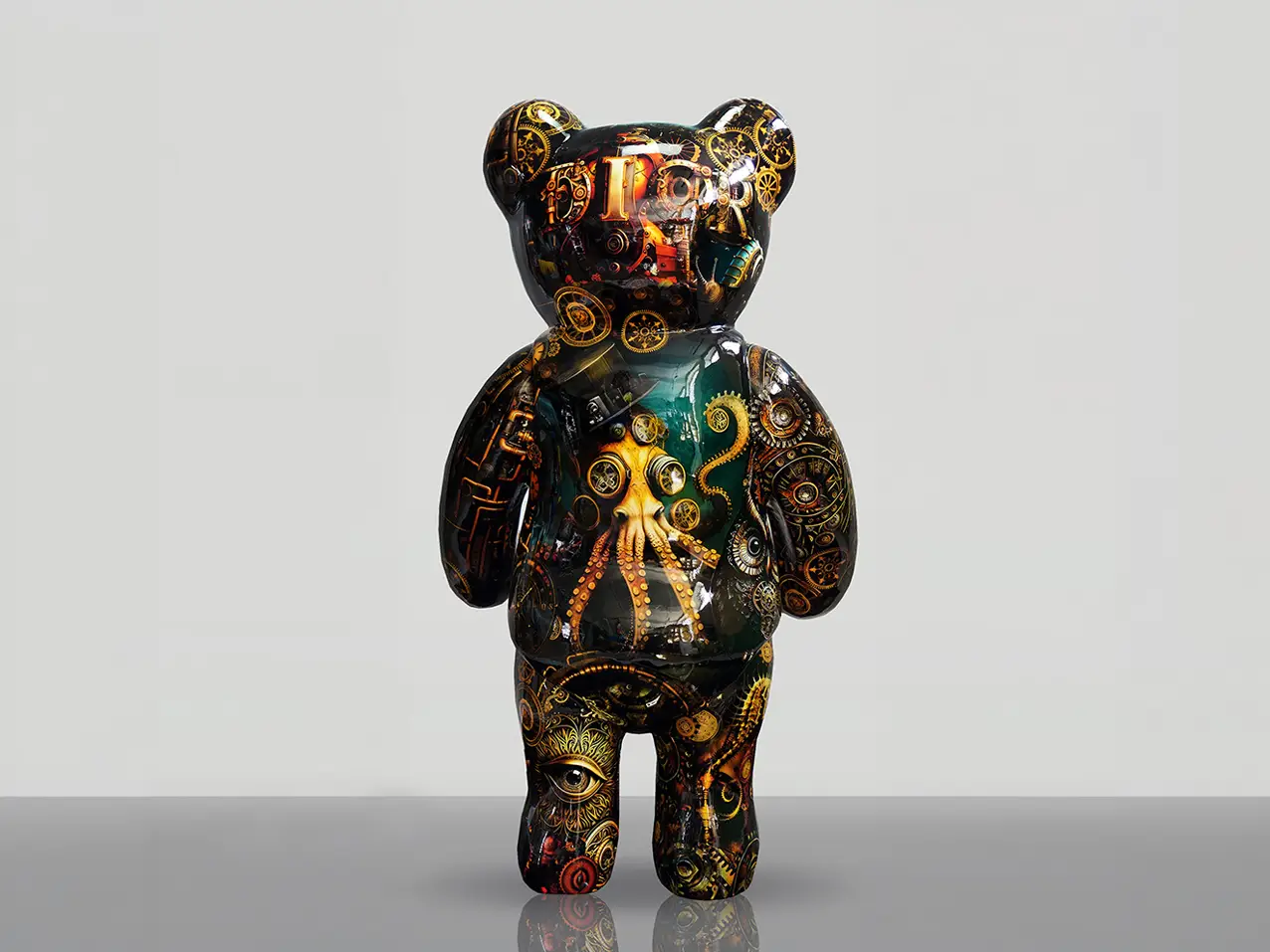 grosse-stehende-Plastik-Baer-industrielles-Design-140cm